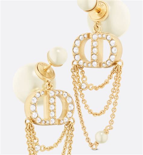 dior boucles d'oreilles tribales en perle